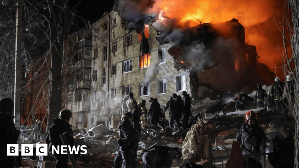 Seven Dead, Including Children, in Russian Airstrike on Kharkiv Apartment Block