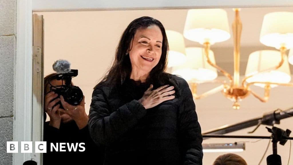 Defying Regime Ban, Machado Surfaces in Oslo for Nobel Glory