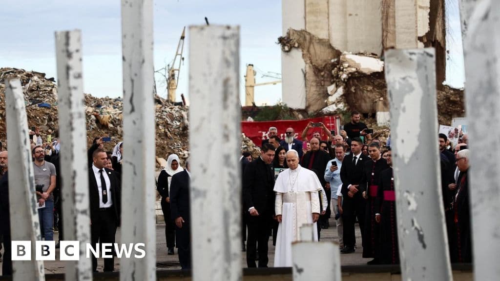 Pope Demands Justice at Beirut Blast Site