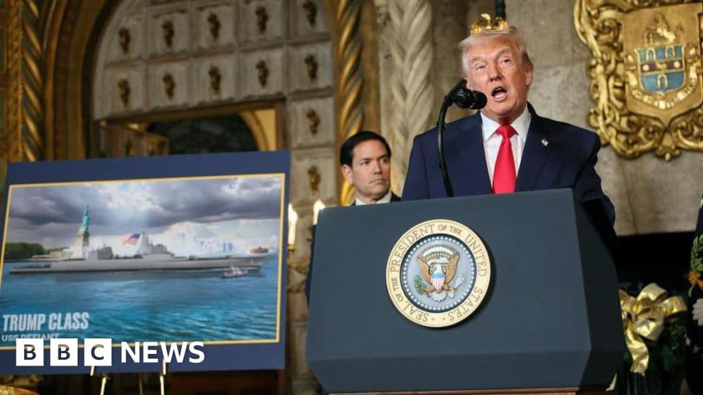 Trump Unveils 'Golden Fleet' Super-Battleships