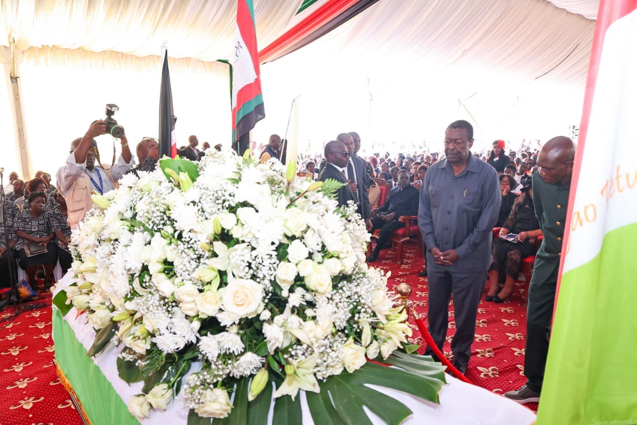Mudavadi Vows 'Nothing to Hide' as Jirongo is Laid to Rest