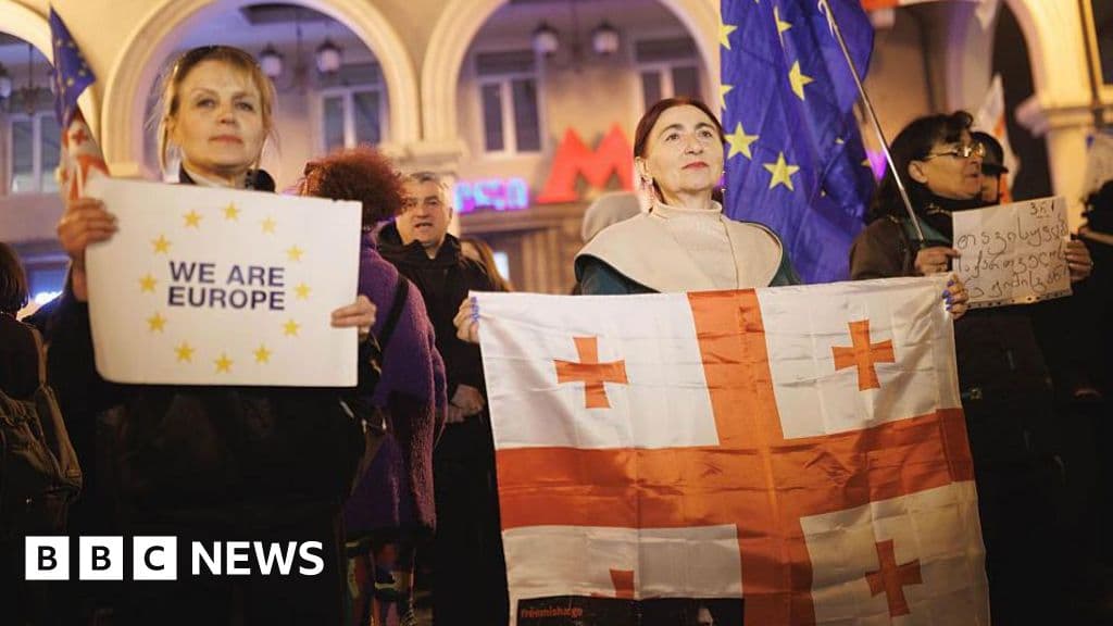 Georgia Protests Mark Grim Anniversary of Halted EU Bid