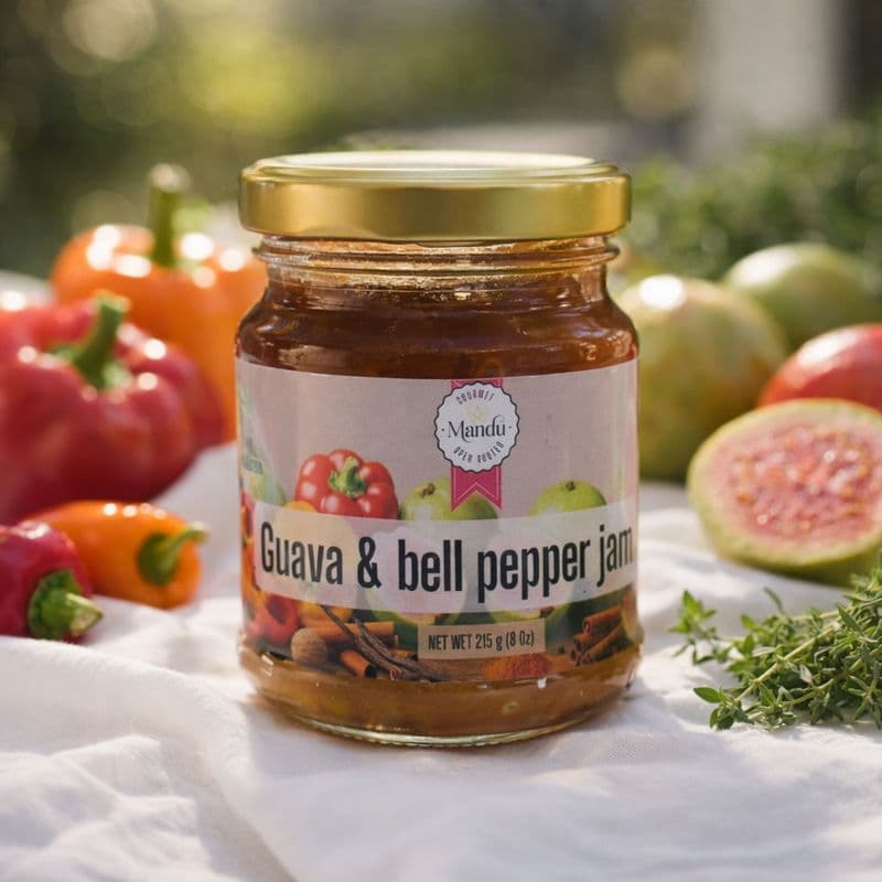 Guava bell pepper jam