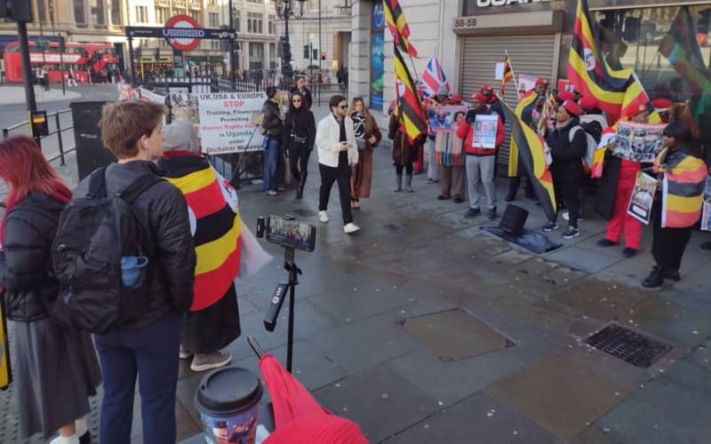 Diaspora Outrage in London — Ugandans Storm High Commission, Demand ICC Probe into Election Atrocities