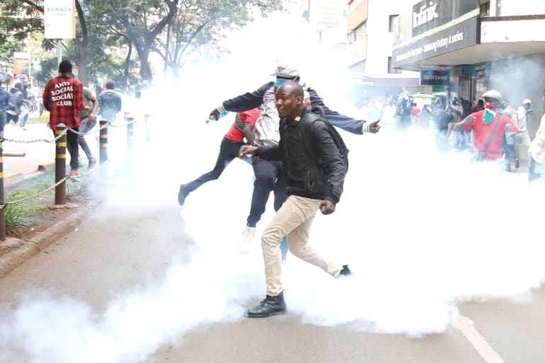 Tear Gas and Defiance on Thika Road as Police Clash with Saba Saba Protesters