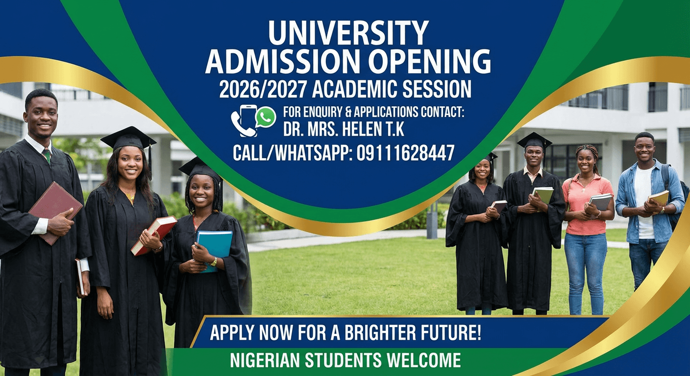 FOUNTAIN UNIVERSITY JUPEB/IJMB Admission Form 2026/2027 Is Out-091-1162-8447 Or +234(0)9111628447 For Enquiries on how to apply