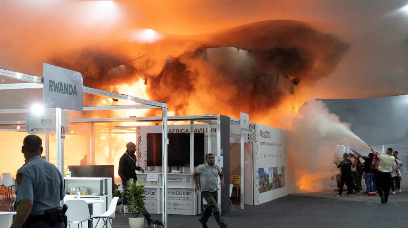 Fire Disrupts Crucial COP30 Talks as Kenya Pushes Finance Demands