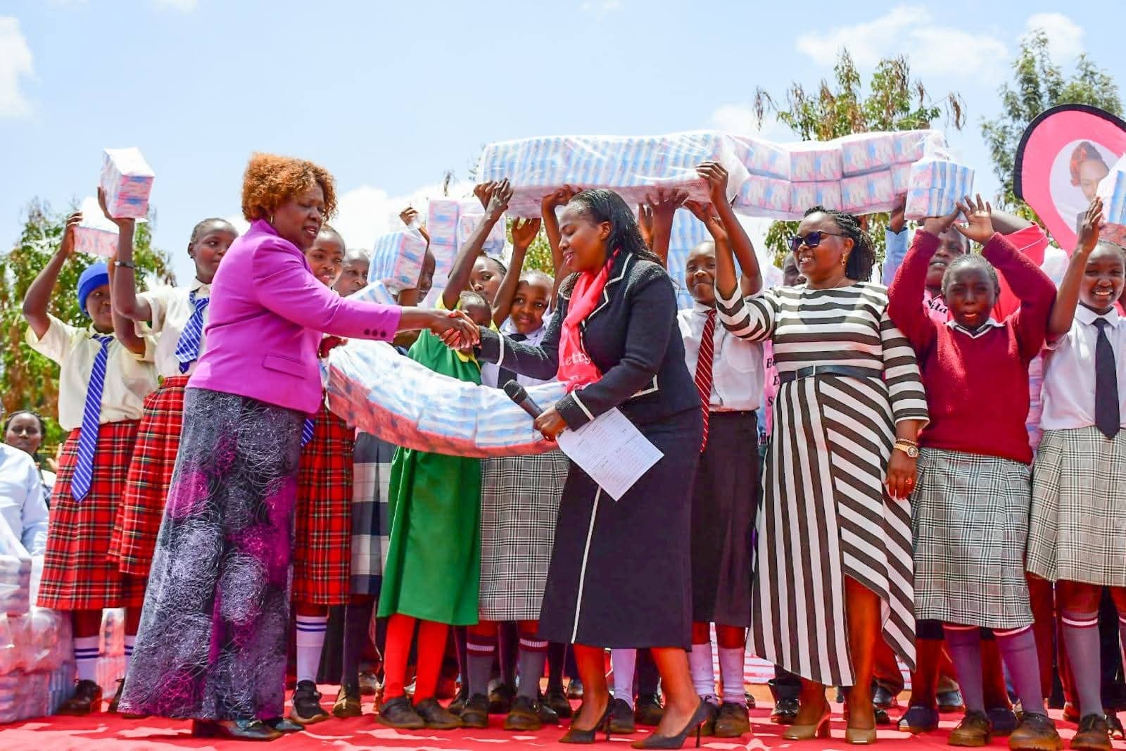 State Distributes Free Sanitary Towels to Murang'a Girls