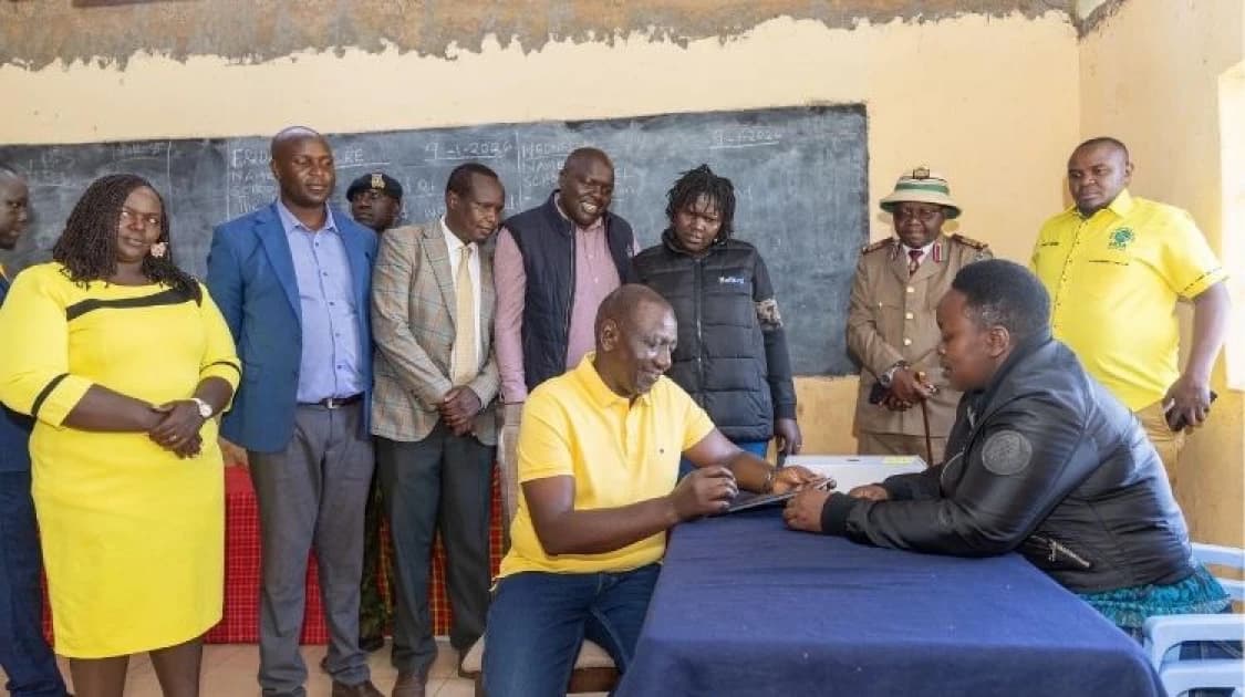 Leading by Example: President Ruto Queues to Vote in UDA Grassroots Elections