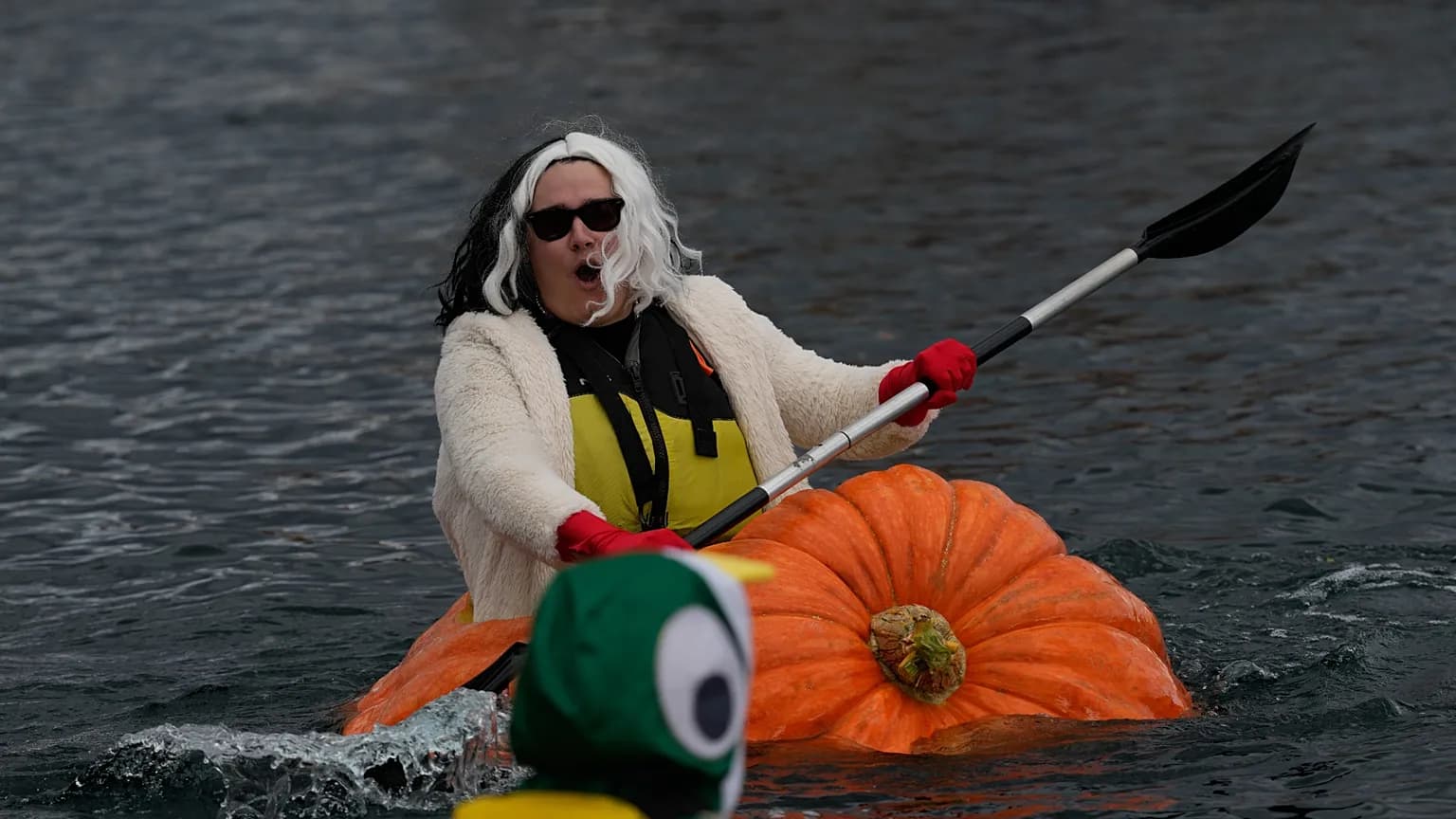Giant Pumpkins Take to Water in Oregon Regatta