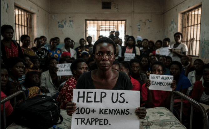 Trapped in Hell: Kenyan Woman in Cambodia Pleads for Rescue