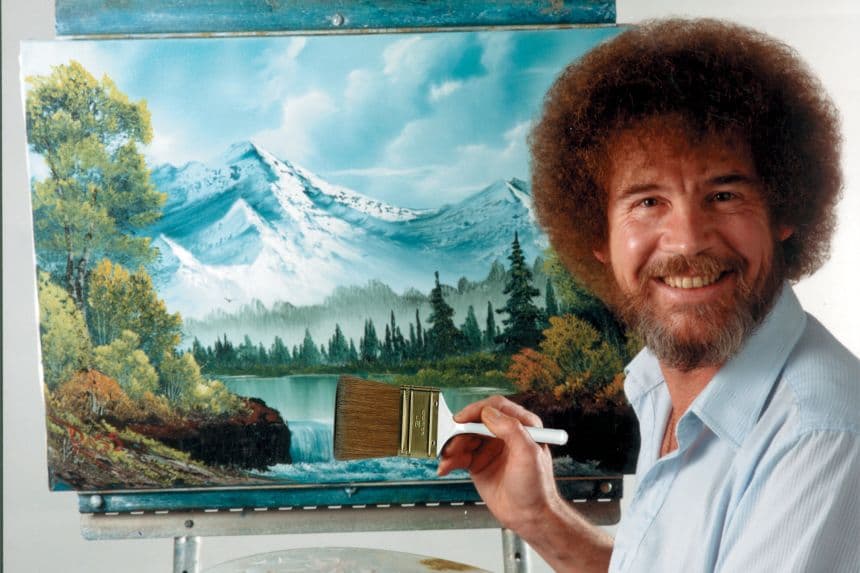 Bob Ross Paintings to be Auctioned for US Public TV Funding