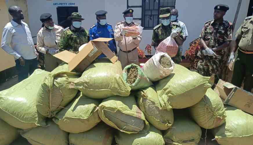 Police Seize 4kg of Cannabis in Migori Road Operation and Nab Illicit Brew in Tana River