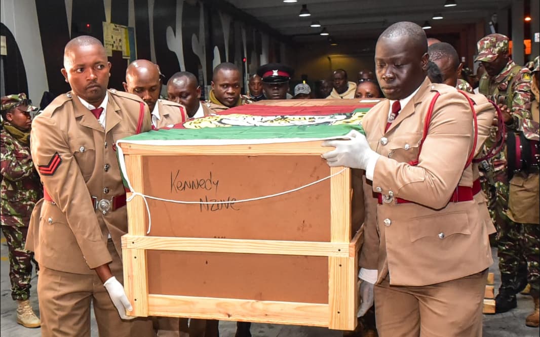 Body of Kenyan officer killed in Haiti road crash repatriated Friday night