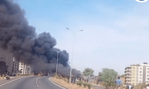 Traffic Paralysis: Fuel Tanker Inferno Shuts Down Southern Bypass