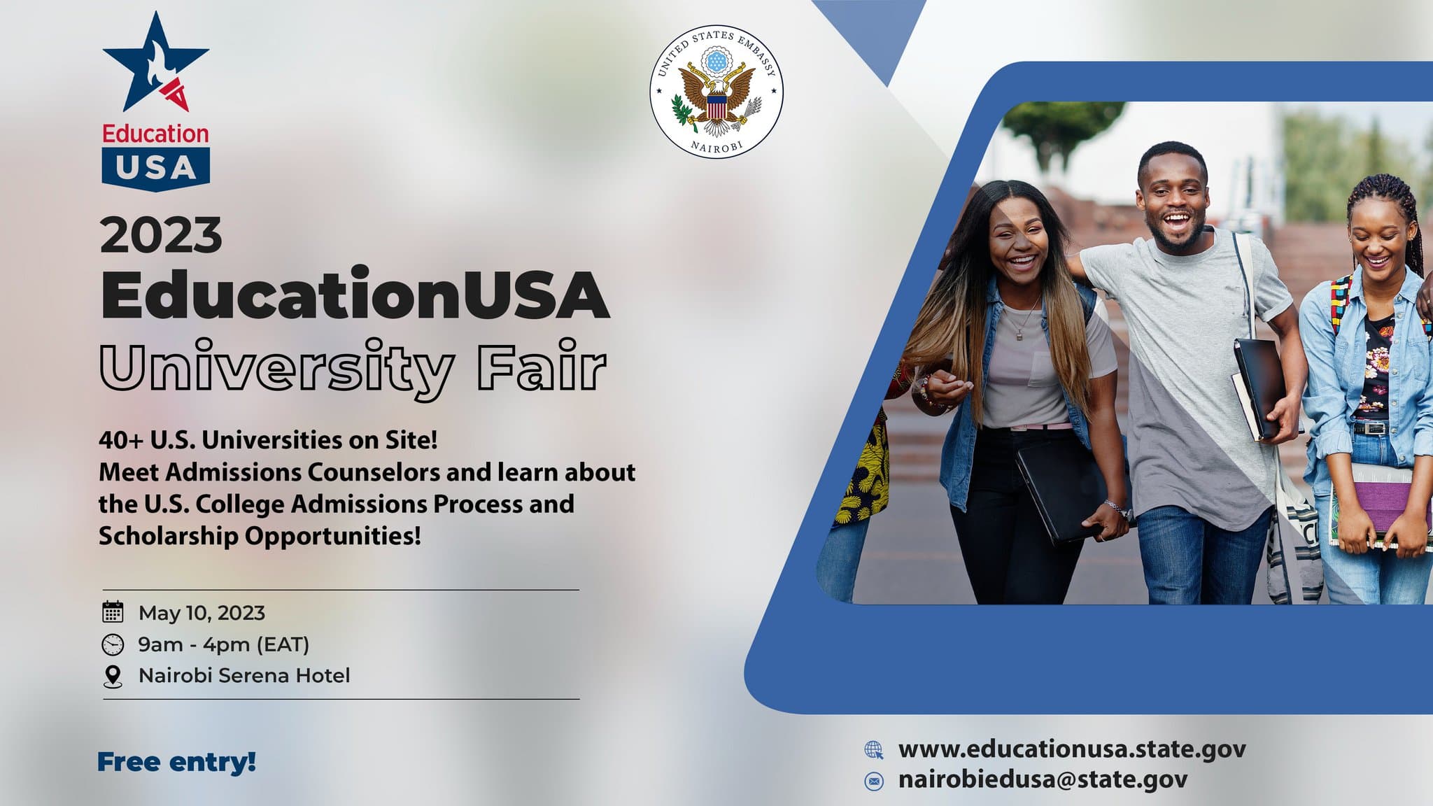 US Embassy Announces EducationUSA Fair for Kenyan Students Seeking Study Opportunities in America