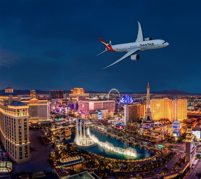 Qantas Launches Nonstop Flights Connecting Sydney To Las Vegas