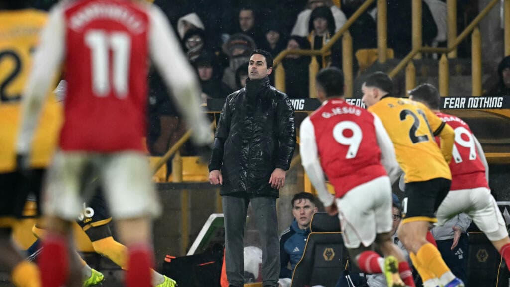 Arteta tells faltering leaders Arsenal to harness Wolves 'pain' against Spurs
