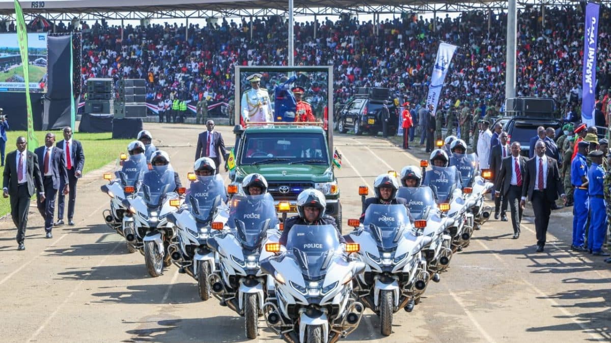 Security Briefly Breached as Woman Attempts to Reach President Ruto’s Motorcade at Madaraka Day Event