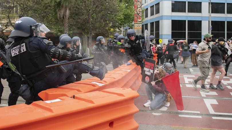 Melbourne Anti-Immigration Rally Turns Violent, Two Officers Injured