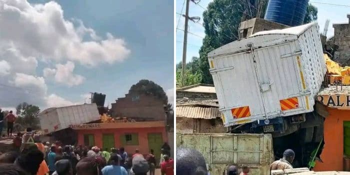 Lorry Crashes Into Kiambu Building, Multiple Casualties Feared