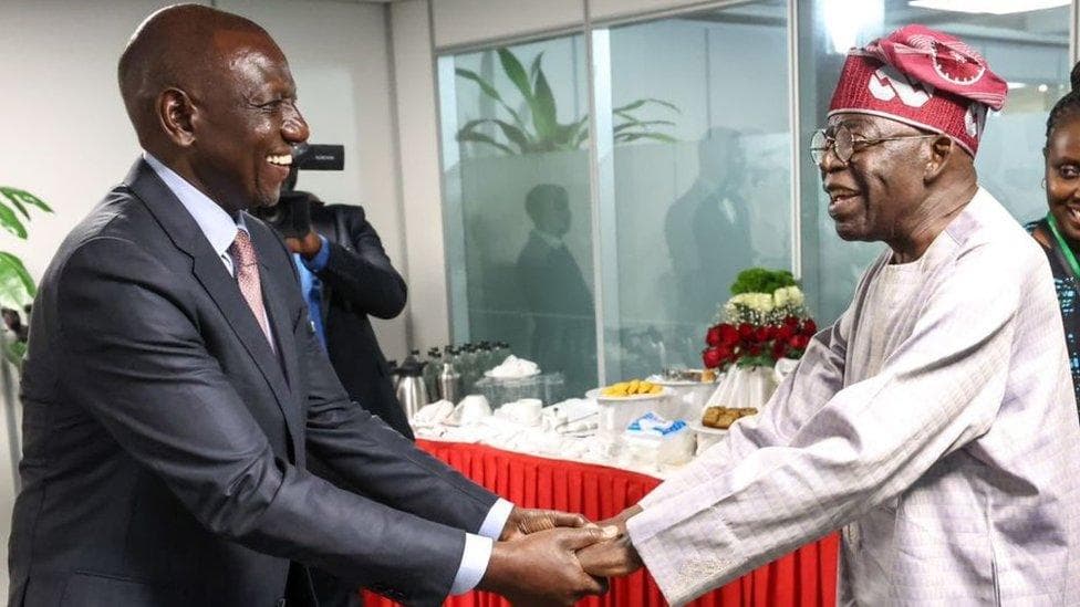 Nigerian President Bola Tinubu Arrives in Nairobi for Key Bilateral Talks with President Ruto