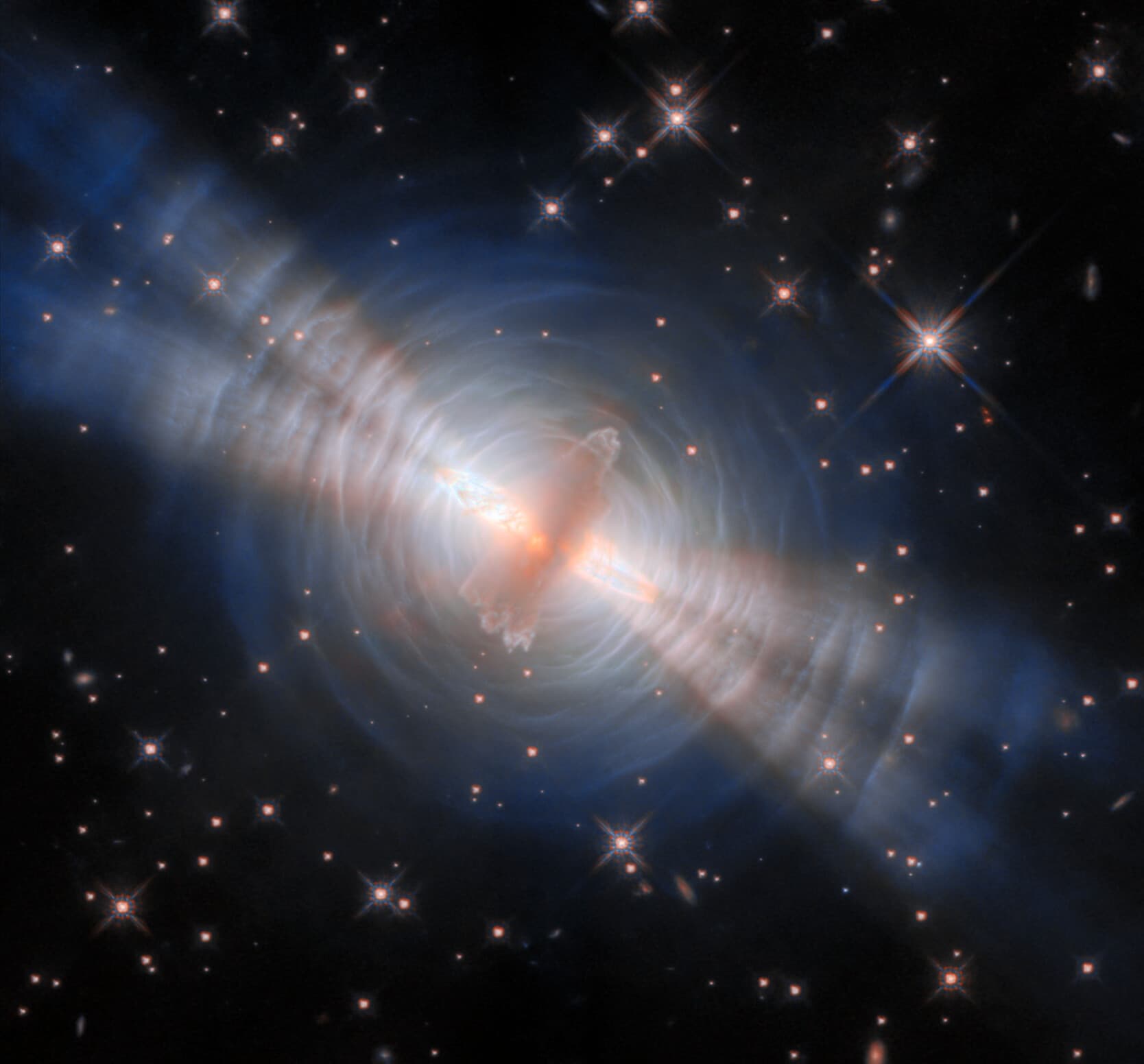 Cosmic Swan Song: Hubble Captures the Violent Beauty of a Dying Star