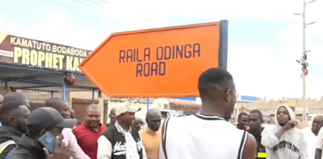 Kasarani Residents Name Road For Raila, Bypassing Official Process