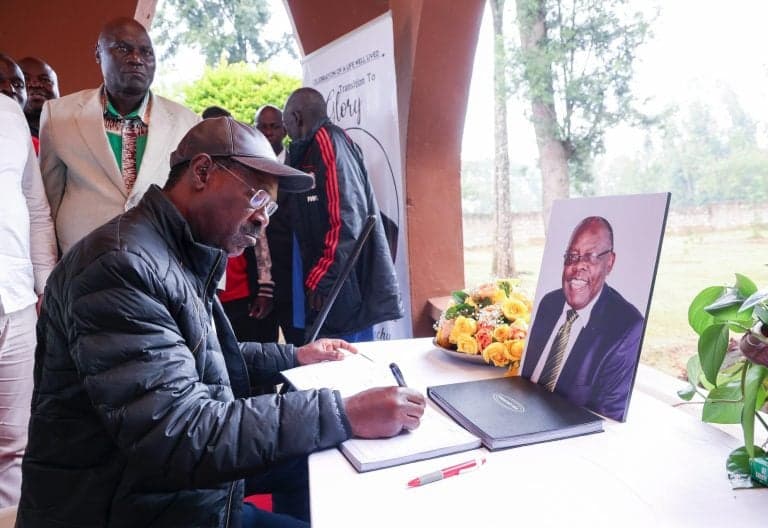 Wetang’ula Visits Kibunguchy Home: ‘A Towering Tree Has Fallen’